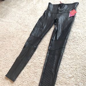 NWT Spanx moto leggings size L